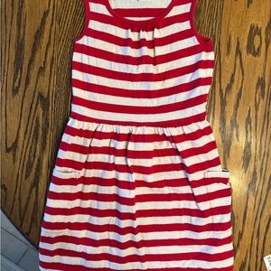 Hanna Andersson Red and White Striped Casual Dress